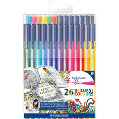 Набор фломастеров Triplus Color, 26 цветов, "Johanna Basford", Staedtler