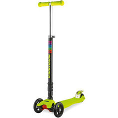 Самокат-кикборд подростковый RainBow, складной, 60 кг, зеленый, Novatrack