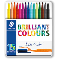 Набор фломастеров Triplus Color, 15 цветов, 1 мм, Staedtler