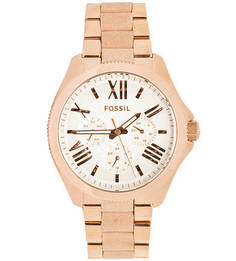 Часы с циферблатом круглой формы Fossil