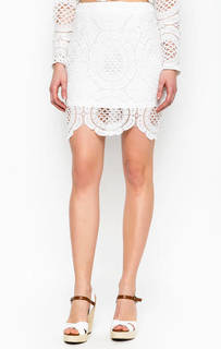 Белая кружевная юбка Glamorous