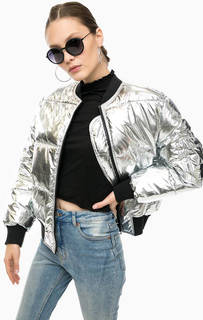 Серебристая куртка с карманами Cheap Monday