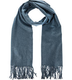 Синий палантин из хлопка Eleganzza