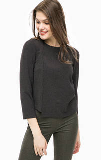 Черная блуза с застежкой на спине United Colors of Benetton