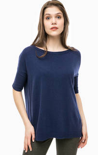 Синий джемпер оверсайз с короткими рукавами United Colors of Benetton