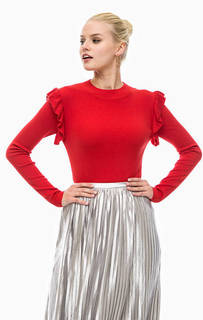 Красный джемпер с рюшами Glamorous