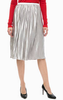 Серебристая плиссированная юбка Glamorous