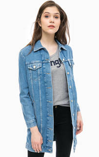 Удлиненная куртка из денима с карманами Wrangler
