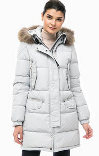 Пуховик с отделкой натуральным мехом Parajumpers