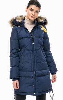 Удлиненный пуховик с молниями по бокам Parajumpers