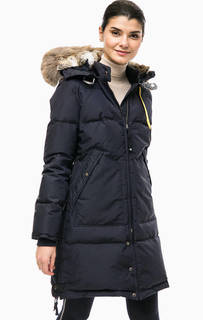 Удлиненный пуховик с молниями по бокам Parajumpers