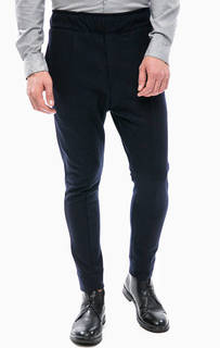 Синие шерстяные брюки джоггеры Drykorn