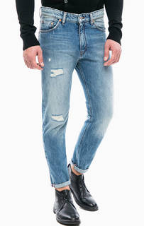 Джинсы с низкой посадкой и заломами Drykorn