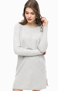 Короткое серое платье из хлопка Only