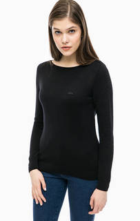 Черный джемпер с длинными рукавами Lacoste