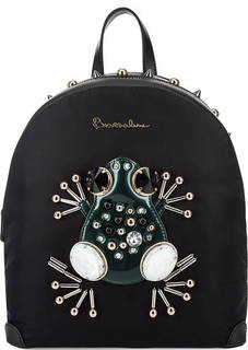 Текстильный рюкзак с декоративной отделкой Braccialini