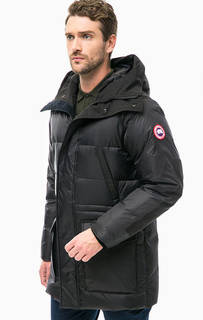 Черный пуховик Silverthorne Parka с капюшоном Canada Goose