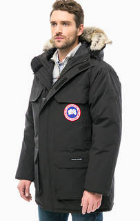 Черная парка-пуховик Expedition Parka с меховой отделкой Canada Goose