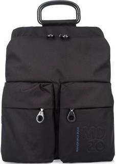 Черный текстильный рюкзак с одним отделом Mandarina Duck