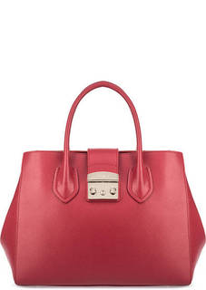 Кожаная сумка с плечевым ремнем Furla