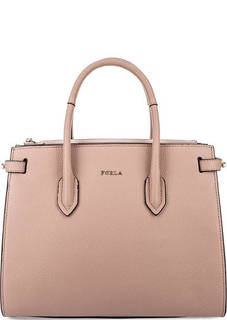 Сумка из натуральной кожи с двумя отделами Furla