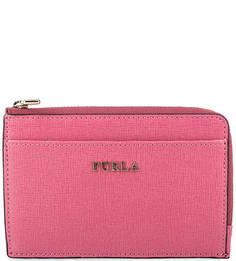Визитница из сафьяновой кожи на молнии Furla