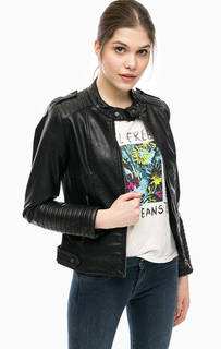 Короткая черная куртка с карманами Pepe Jeans