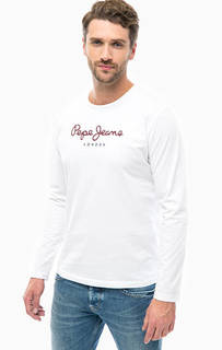 Хлопковая футболка с длинными рукавами Pepe Jeans