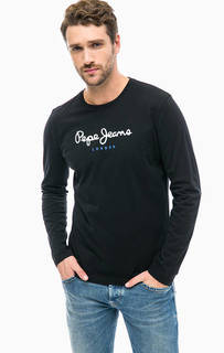 Хлопковая футболка с длинными рукавами Pepe Jeans