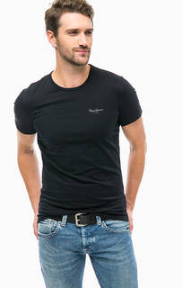 Черная футболка из хлопка Pepe Jeans