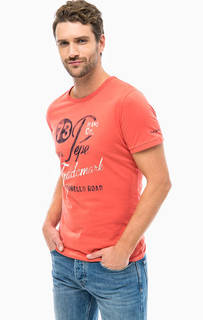 Хлопковая футболка с принтом Pepe Jeans