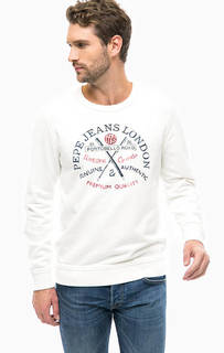 Хлопковый свитшот с принтом Pepe Jeans