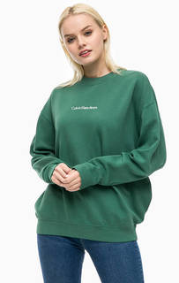 Хлопковый свитшот с вышивкой Calvin Klein Jeans