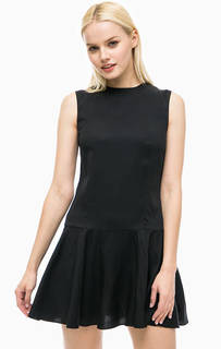 Черное короткое платье без рукавов Calvin Klein Jeans