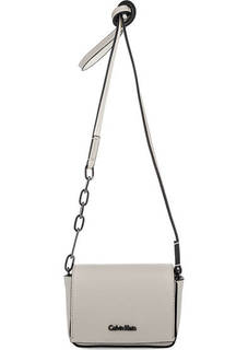 Маленькая серая сумка с откидным клапаном Calvin Klein Jeans