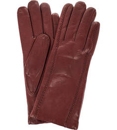 Коричневые кожаные перчатки Bartoc