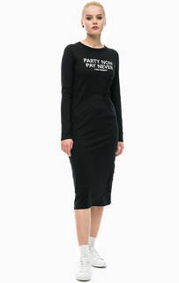 Платье-футболка с блестящим принтом Cheap Monday