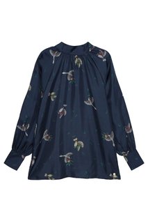 Шелковая блузка с птицами Akhmadullina Dreams