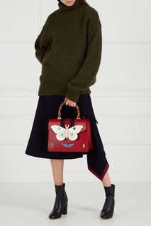 Красная сумка с перламутровым декором Gucci