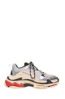 Комбинированные серые кроссовки Triple S Balenciaga