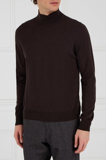 Коричневый свитер из шерсти Canali
