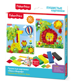 Набор для творчества Origami 3D-лепка Fisher-Price «Пушистые картинки. Лев и Жираф»