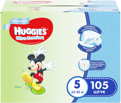Подгузники Huggies Ultra Comfort для мальчиков 5 (12-22кг) 105 шт.