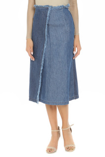 Полуприлегающая юбка с запахом SPORTMAX CODE