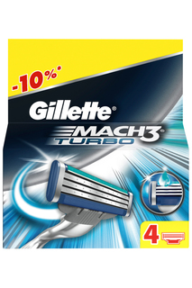 Кассеты Mach3 Turbo, 4 шт GILLETTE