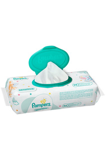 Влажные салфетки, 56 шт PAMPERS