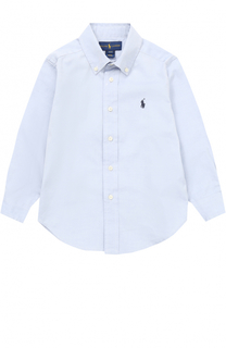 Хлопковая рубашка с воротником button down Polo Ralph Lauren