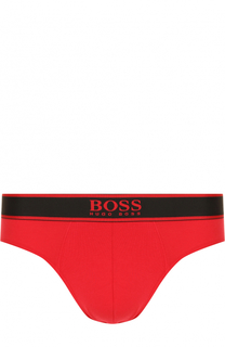 Хлопковые брифы с широкой резинкой BOSS