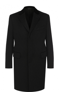 Однобортное кашемировое пальто Tom Ford