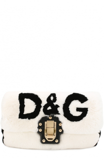 Сумка Lucia с отделкой из меха кролика Dolce &amp; Gabbana